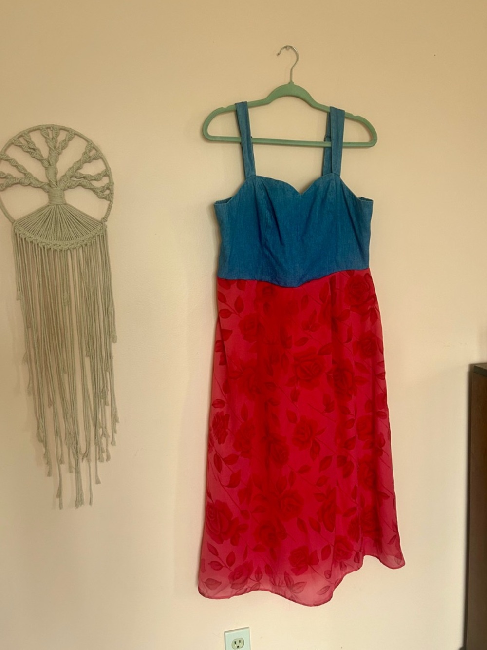 Upcycled Denim Dress